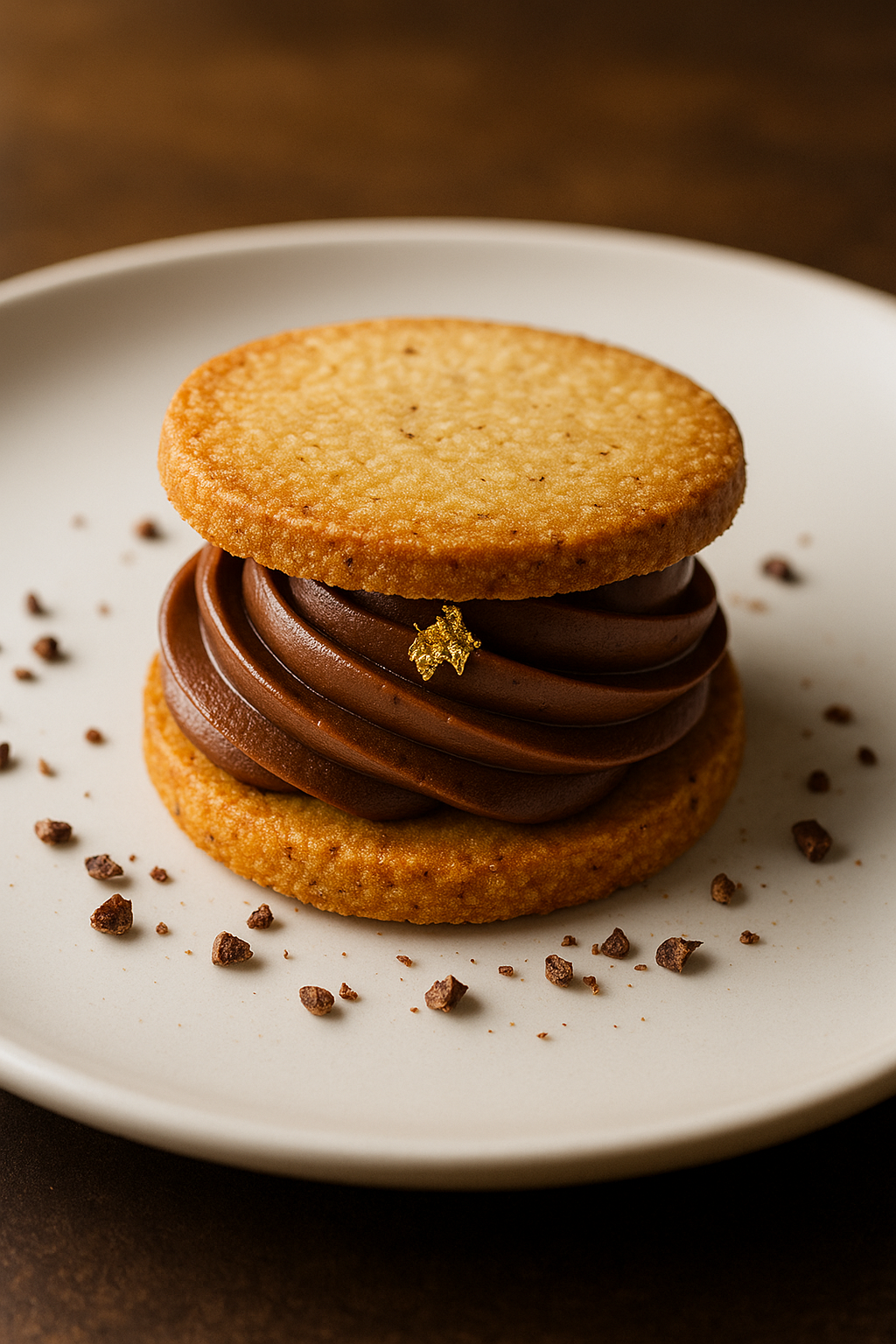 Brown Butter Sablé with Tonka Bean Ganache