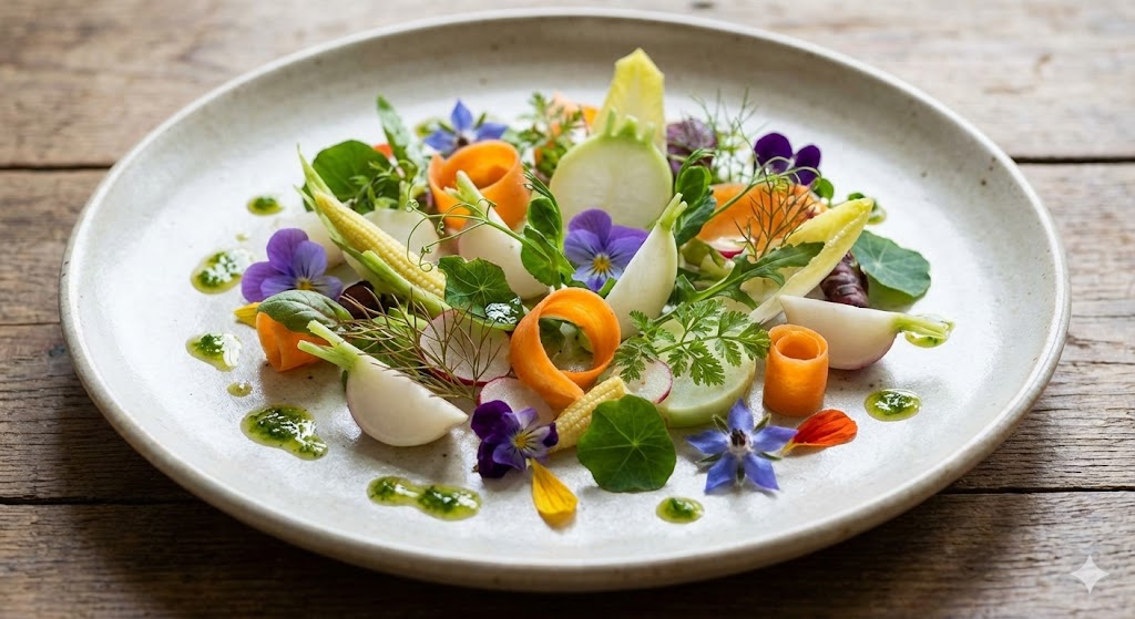 Garden Composition with Herb Vinaigrette