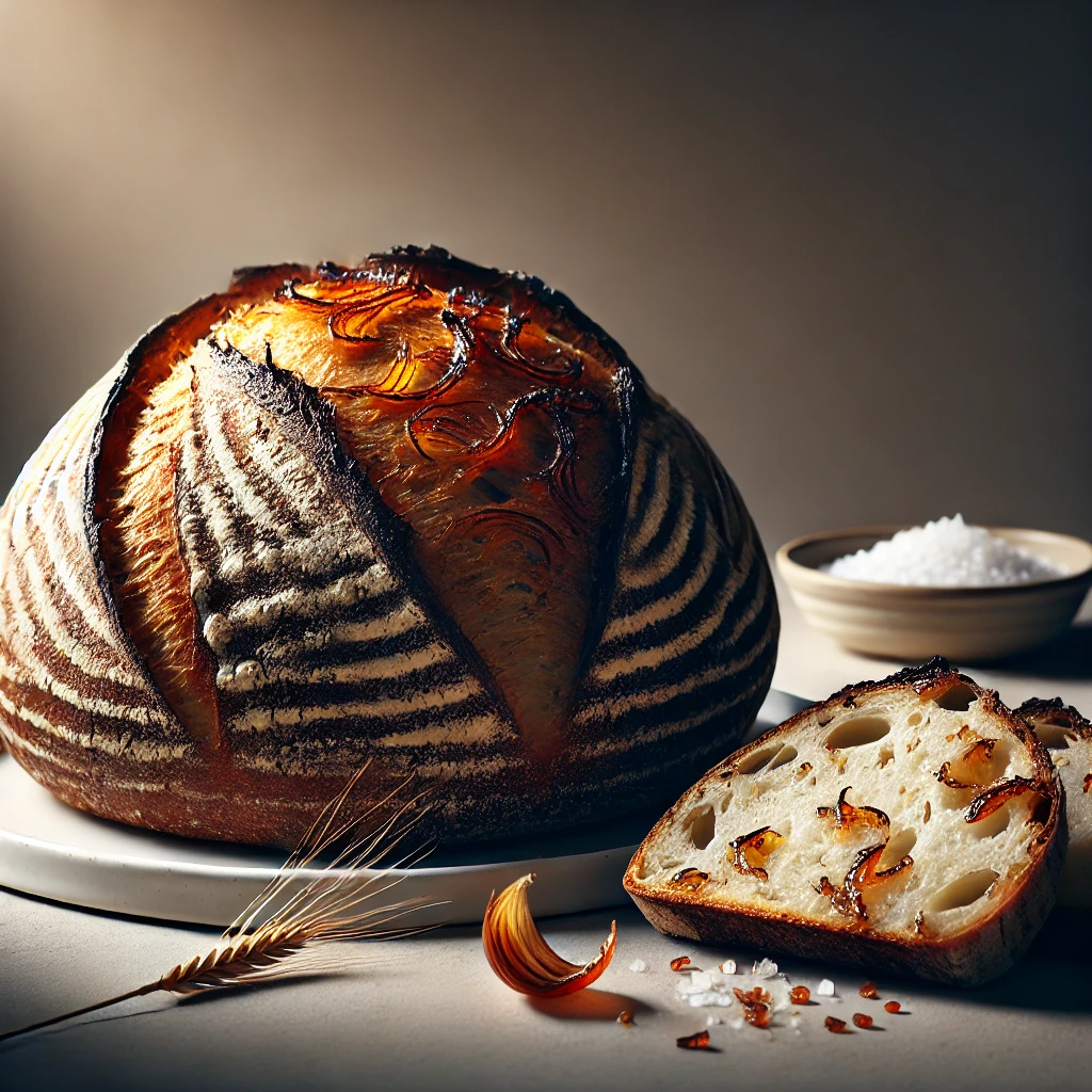 Caramelized Onion Sourdough with Smoked Sea Salt