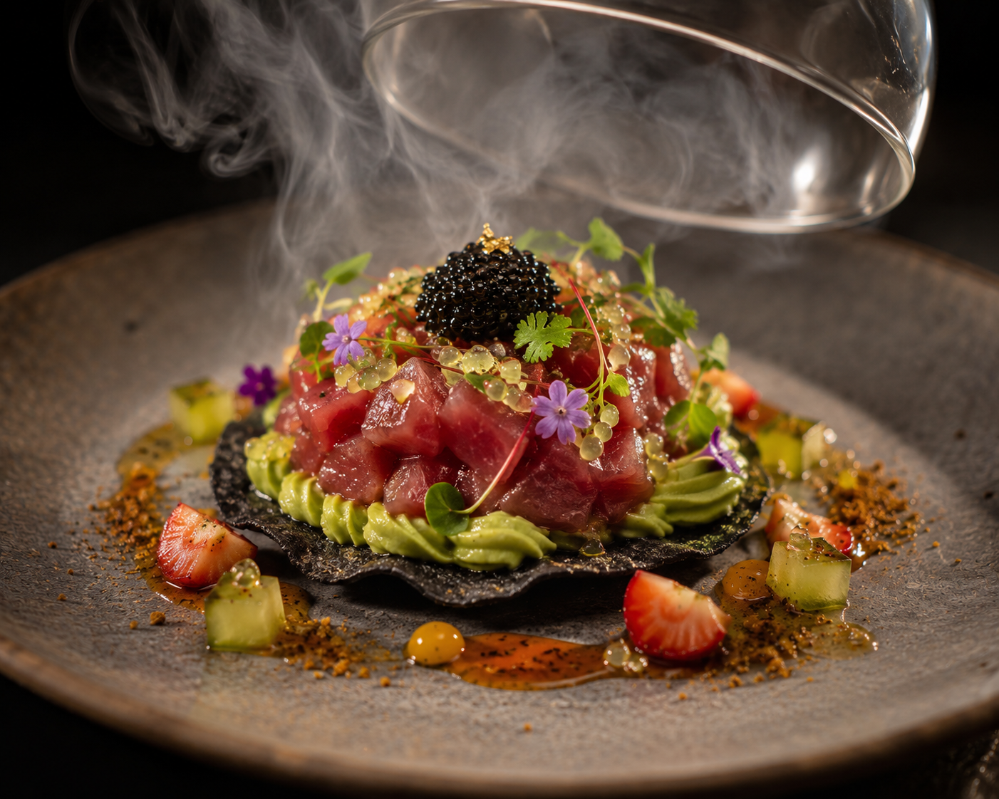 Bluefin Tostada de Fuego