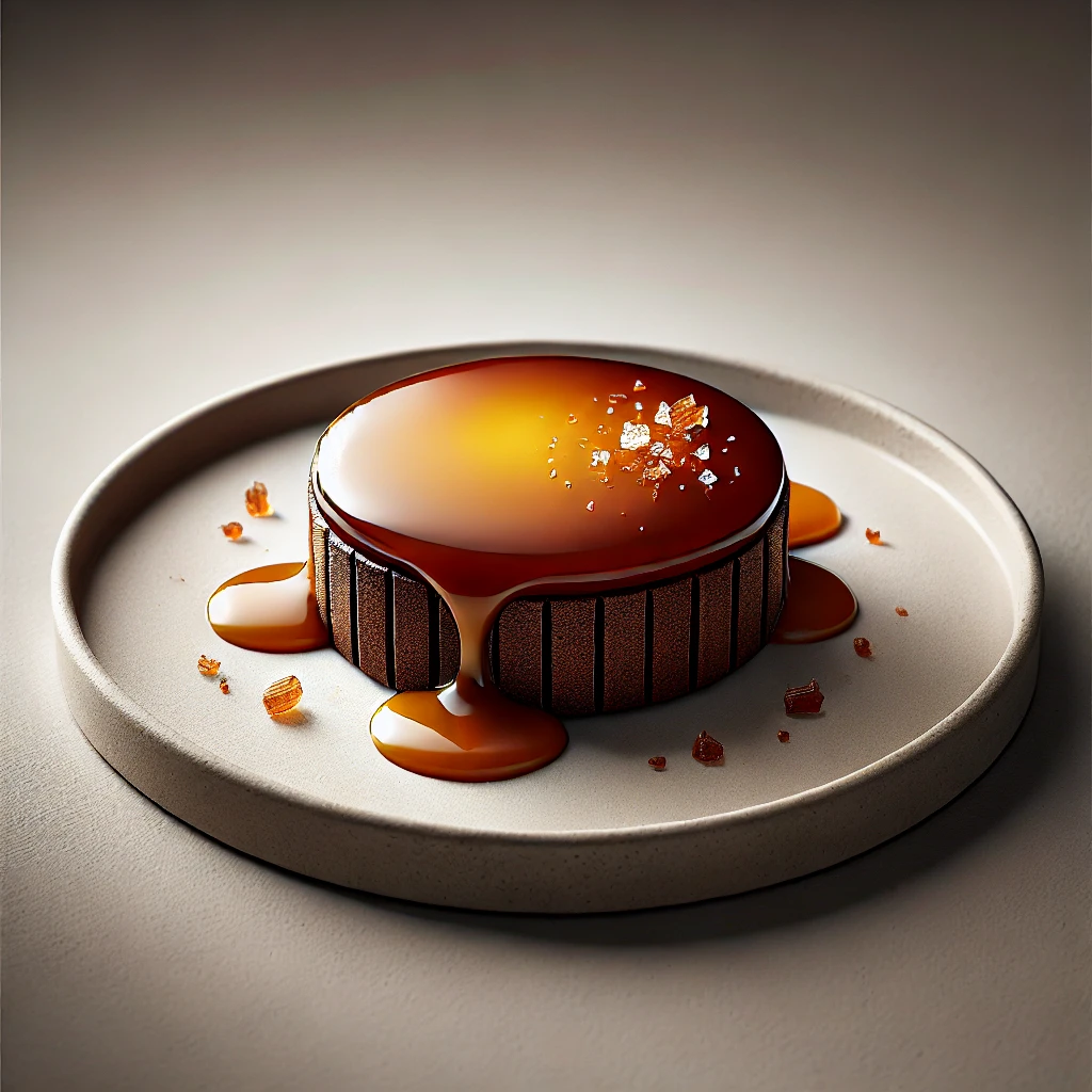 Cacao Sablé with Fleur de Sel Caramel
