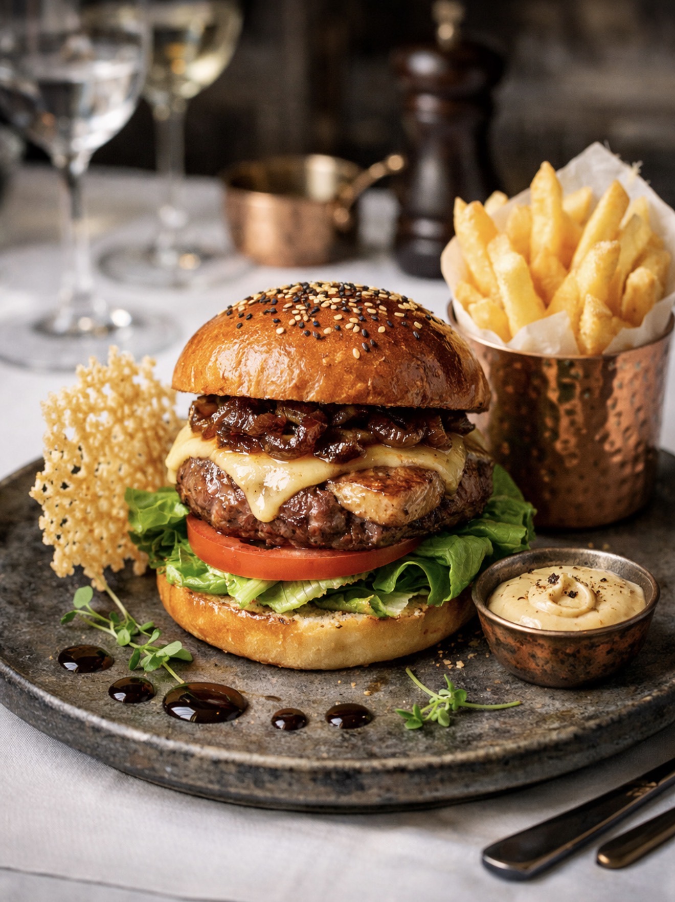 The Torch and Truffle Royale Burger